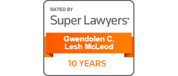 Rated By Super Lawyers | Gwendolen C. Lesh McLeod | 10 Years